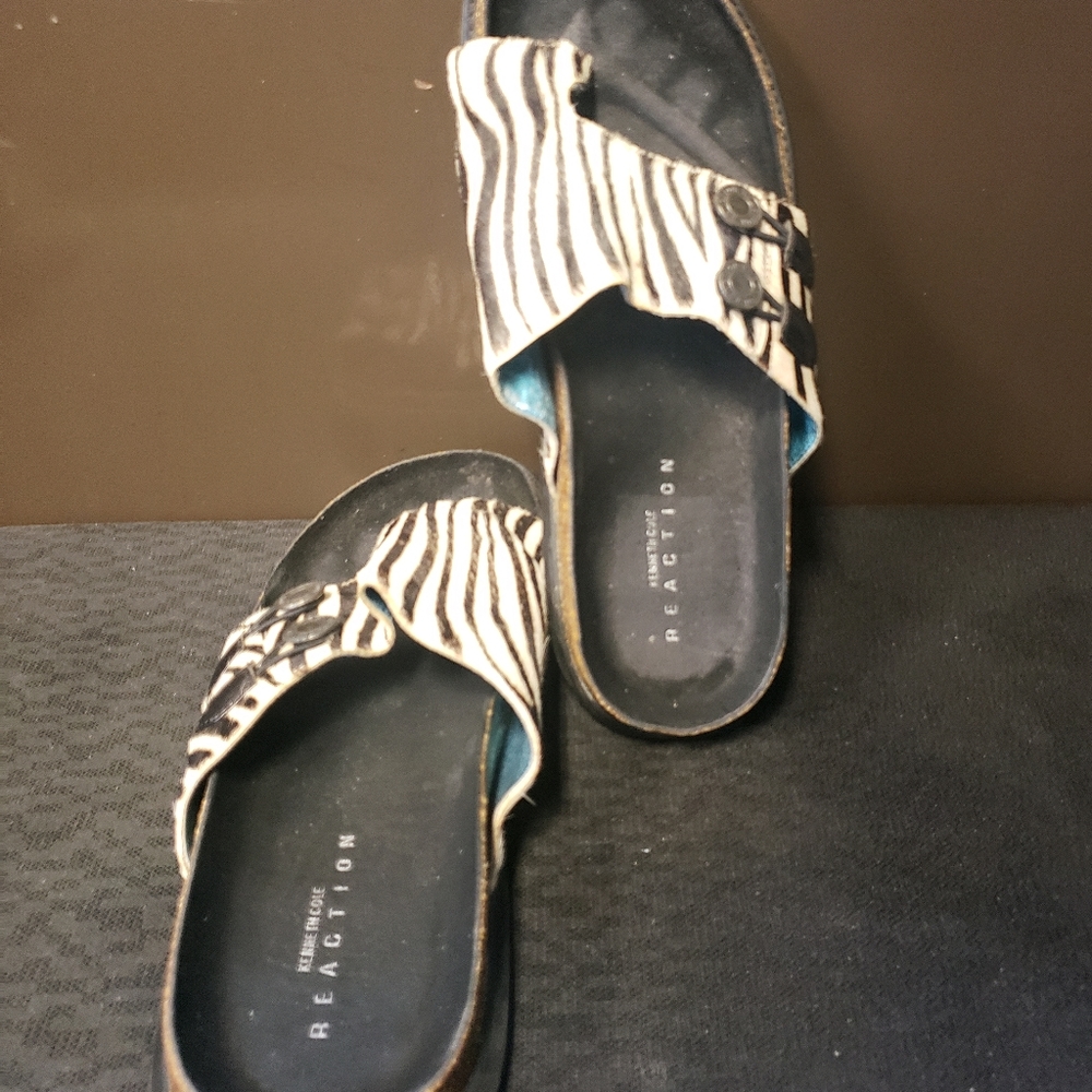 Kenneth Cole  Zebra Print Sandals